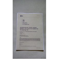 GENERATOR SET DIESEL 2KW 230V 110V AC 28VDC DRUMGRANGE ILLUSTRATED PARTS CATALOGUE