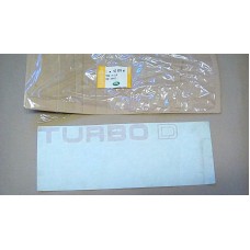 Turbo D tailgate decal