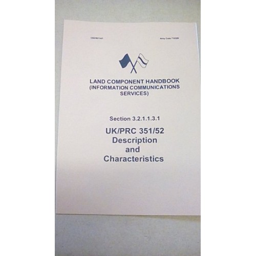 LAND COMPONENT HANDBOOK CLANSMAN UK/PRC351/52 D&C LAND COMPONENT HANDBOOK CLANSMAN UK/PRC351/52 D&C