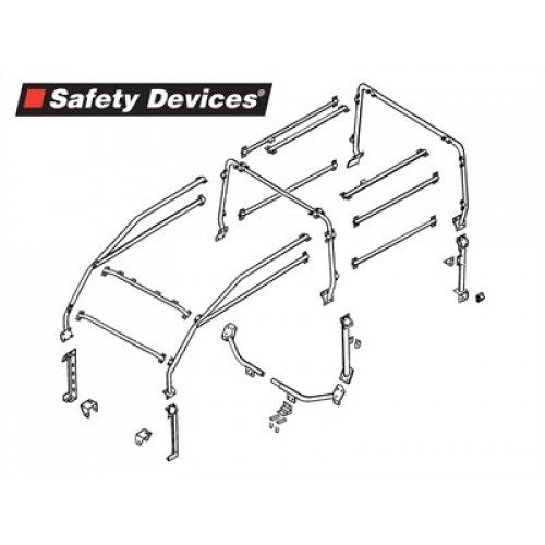 6 POINT FULL EXTERNAL ROLL CAGE 6 POINT FULL EXTERNAL ROLL CAGE