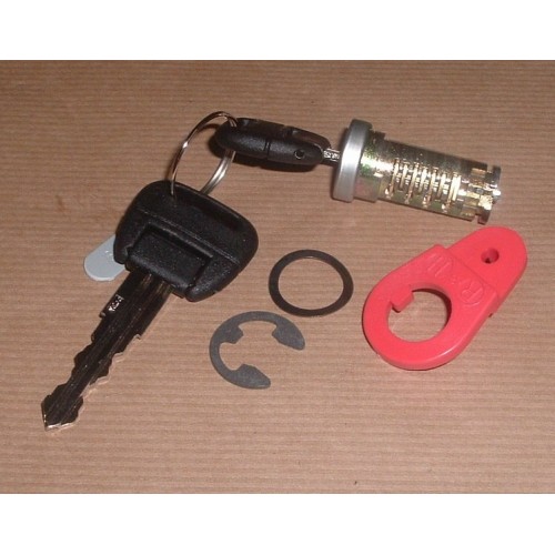 DOOR BARREL LOCK AND KEY ASSY RED CAM DOOR BARREL LOCK AND KEY ASSY RED CAM