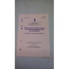 REYNOLDS BOUGHTON 4X4 TUH PURPOSE AND PLANNING INFORMATION MANUAL