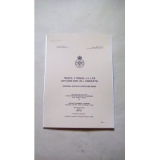 TRUCK 4 TON LEYLAND/DAF GENERAL INSTRUCTIONS AND INDEX