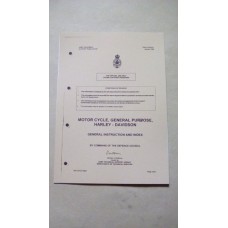 MT350 HARLEY DAVIDSON GENERAL INSTRUCTIONS AND INDEX