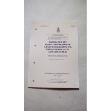 GENERATOR SET AIR-LOG 4169A OPERATING INFORMATION