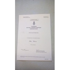 CLANSMAN BATTERY CHARGING ADAPTERS AND BASE PLATE OPERATING INSTRUCTIONS