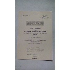 USER HANDBOOK CLANSMAN INSTALLATION VRC321 VRC353 VRC353Z
