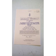 USER HANDBOOK CLANSMAN INSTALLATION PRC320, PRC352, VRC353 VRC353Z