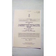USER HANDBOOK CLANSMAN INSTALLATION VRC321Z