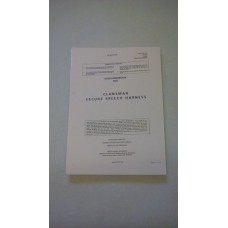 USER HANDBOOK CLANSMAN SECURE SPEECH HARNESS
