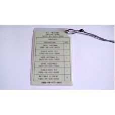 CLANSMAN GSA KIT CONTENTS CARD OLD SPEC