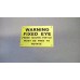 SANKEY FIXED EYE WARNING LABEL ALLOY