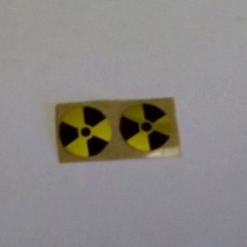 CLANSMAN RADIATION DECAL ROUND ALLOY BACKED X2