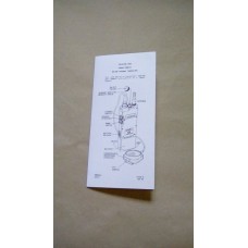 RACAL COUGAR PRM4515 VHF/UHF OPERATORS CARD (LAMINATED)